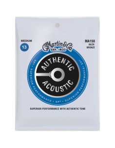 Cuerdas Guitarra Acustica Martin MA-150 Bronce 80/20 013-056 (Juego Completo)