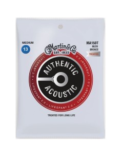 Cuerdas Guitarra Acustica Martin MA-150T Lifespan 80/20 013-056 (Juego Completo)