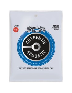Cuerdas Guitarra Acustica Martin MA-540 Phosphor 92/8 012-054 (Juego Completo)
