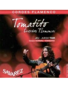 Cuerdas Guitarra Flamenca Savarez Tomatito (T50R) Tension Normal (Juego Completo) 2