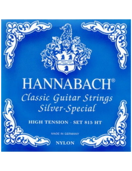 Hannabach Blue Classical Guitar Strings 815-HT (Complete Set)