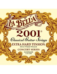 Cuerdas Guitarra Clasica La Bella 2001 Extra Hard (Juego Completo) 2