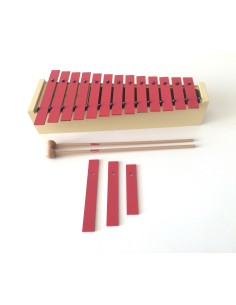 High Diatonic Carillon 13 Painted Plates Gray Do a La Honsuy (Inc. Mallets and 3 Plates)49010 2