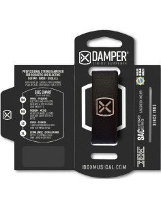 Amortiguador Cuerdas Guitarra Ibox Damper Extra Large Negro DTXL20