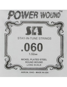 Cuerda Bajo Electrico SIT  60NR Nickel Plated Steel Round Wound Long Scale