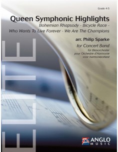 QUEEN-Symphonic Highlights para Banda de Concierto (Partitura y Partes) (Sparke)