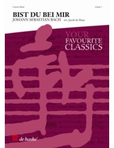 BACH J.S.-Aria "Bist du bei Mir" para Banda de Viento Metal (Partitura y Partes) (De Haan)