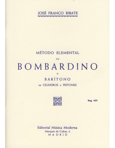 FRANCO RIBATE J.-Méthode élémentaire pour euphonium