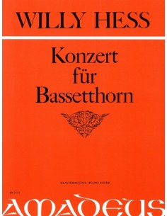HESS W.-Concierto Op.116 para Clarinete Bajo y Piano