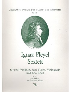 PLEYEL I.-Sexteto para 2 Violines, 2 Violas, Violoncello y Contrabajo (Partitura y Partes)