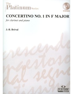 BREVAL J.B.-Concertino nº 1 en Fa Mayor para Clarinete y Piano (Inc.CD) (Platinum Series)