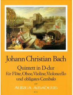 BACH J.C.-Quinteto Op.22 nº 1 en Re Mayor (Partitura/Partes)