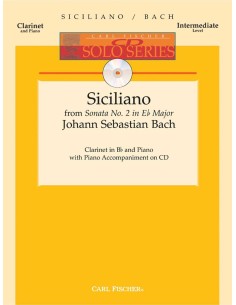 BACH J.S.-Siciliano para Clarinete y Piano (Inc.CD)