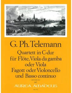 TELEMANN G.P.-Quartett C-Dur (TWV:43/c2) (Partitur/Stimmen)