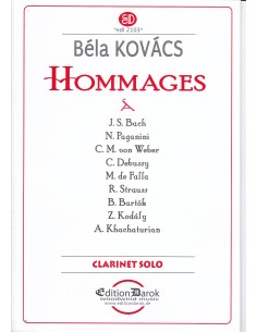 KOVACS B.-Hommages pour clarinette