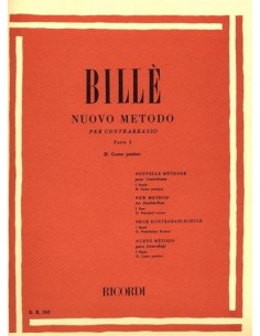 BILLE I.-New Method Part 1 Practical Course 2 for Double Bass (Vol.2)