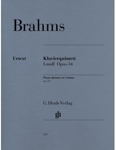 BRAHMS J.-Quinteto Op. 34 en Fa menor para 2 Violines, Viola, Violoncello y Piano (Partes) (Urtext)