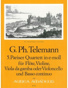 TELEMANN G.P.-Quartett e-Moll (TWV:43/e1) (Partitur/Stimmen)