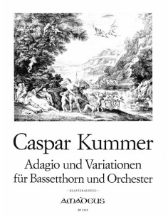 KUMMER K.-Adagio y Variaciones Op.45 para Clarinete Bajo y Piano (Beyer)