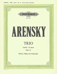 ARENSKY A.S.-Trio Op.32 en Re menor para Violin, Violoncello y Piano (Partes)