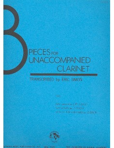BACH J.S.-Pezzi (3) per clarinetto (Simon)