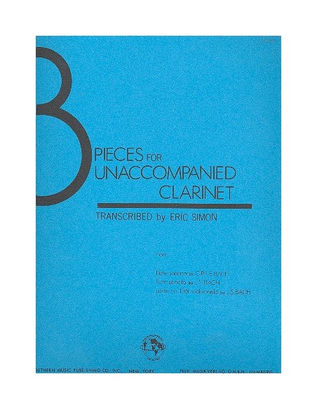 BACH J.S.-Pezzi (3) per clarinetto (Simon)