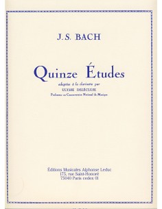 BACH J.S.-Studi (15) per clarinetto (Delecluse)
