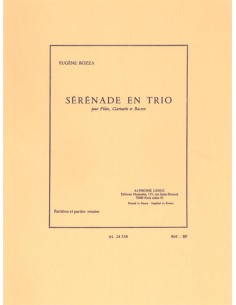 BOZZA E.-Serenade en Trio para Flauta, Clarinete y Fagot (Partitura/Partes)