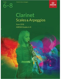 ABRSM-Clarinet Scales & Arpeggios Grades 6/8 para Clarinete (2018)
