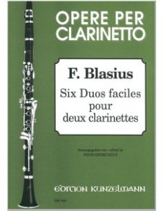 BLASIUS F.-Easy Duos (6) for 2 Clarinets