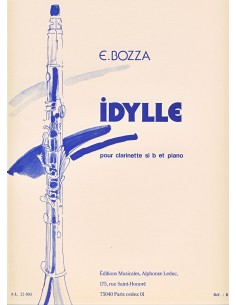 BOZZA E.-Idylle for Clarinet and Piano