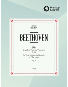 BEETHOVEN L.V.-Trio Op.  3 en Mib Mayor para Violin, Viola y Violoncello (Partes)