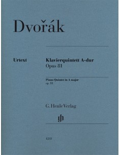DVORAK A.-Quinteto Op.81 en La Mayor para 2 Violines, Viola, Violoncello y Piano (PD/PT) (Urtext)