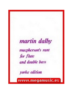 DALBY M.-Macphersons Rant (1971) para Contrabajo y Flauta