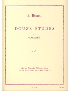 BOZZA E.-Etudes (12) pour clarinette
