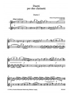 BACKOFEN J.G.H.-Duets for 2 Clarinets (Eichstadler) 2