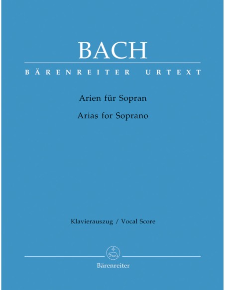 BACH J.S.-Arias para Soprano y Piano (Urtext) (Lehmann)