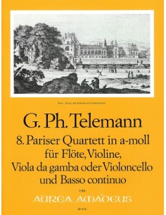 TELEMANN G.P.-Quartett a-Moll (TWV:43/a2) (Partitur/Stimmen)