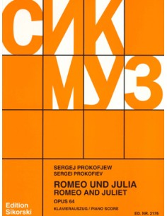 PROKOFIEV S.-Romeo y Julieta Op. 64 (Ballet en 4 Actos) para Piano
