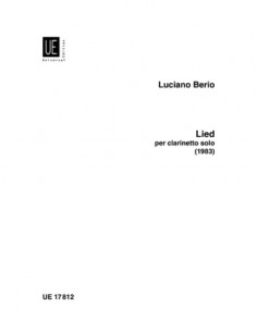 BERIO L.-Lied (1983) per clarinetto