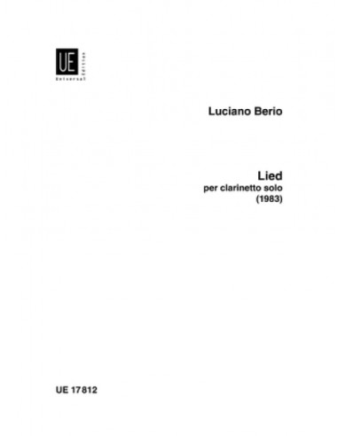 BERIO L.-Lied (1983) para Clarinete