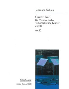 BRAHMS J.-Cuarteto nº 3 Op.60 en Do menor para Violin, Viola, Violoncello y Piano (Partes)
