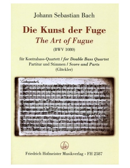 BACH J.S.-L'Arte della Fuga (BWV:1080) per 4 Contrabbassi (Glocker)