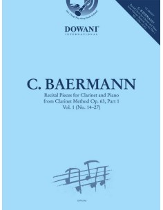 BAERMANN C.-Recital Pieces  from Clarinet Method Op.63 Part 1 Vol. 1 (nº:14/27) Clarinet and Piano
