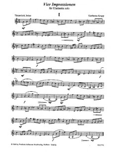 KRUPP K.-Impressionen (4) per clarinetto 2