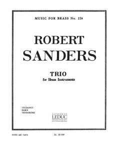 SANDERS R.-Trio para Trio de Viento Metal (Partitura/Partes)