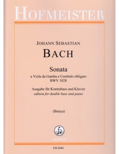 BACH J.S.-Sonata (BWV:1028) para Contrabajo y Piano (Bunya)