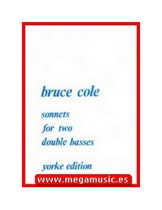 COLE B.-Sonnets (1969) para 2 Contrabajos