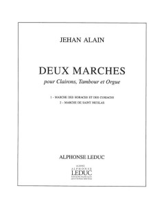 ALAIN J.-Marches (2) para Clarin, Tambor y Organo