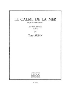 AUBIN T.-Suite Eolienne nº 3: Le Calme de la Mer para Flauta, Clarinete y Piano